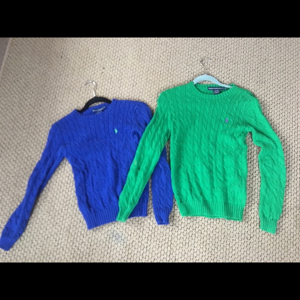 ✨Two Ralph Lauren Cable Knit Sweaters!!!✨